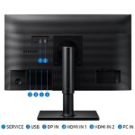 Monitor Samsung 24" Full Hd 75Hz Ips Ajuste De Altura Rotacao Inclinacao Hdmi Dp Usb Freesync - Lf24T450Fqlmzd - Imagem 11