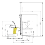 Empilhadeira Elétrica Mee 1.5 Ton X 5600 Menegotti - Imagem 5