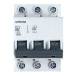 Disjuntor Tripolar 63A Curva C Siemens C63 Mini DIN 5kA - Imagem 4